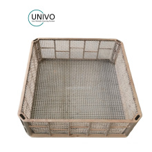Hybrid Baskets With Investment Cast Frame & Mesh Liners  Cast Furnace Trays and Baskets WE112204D
